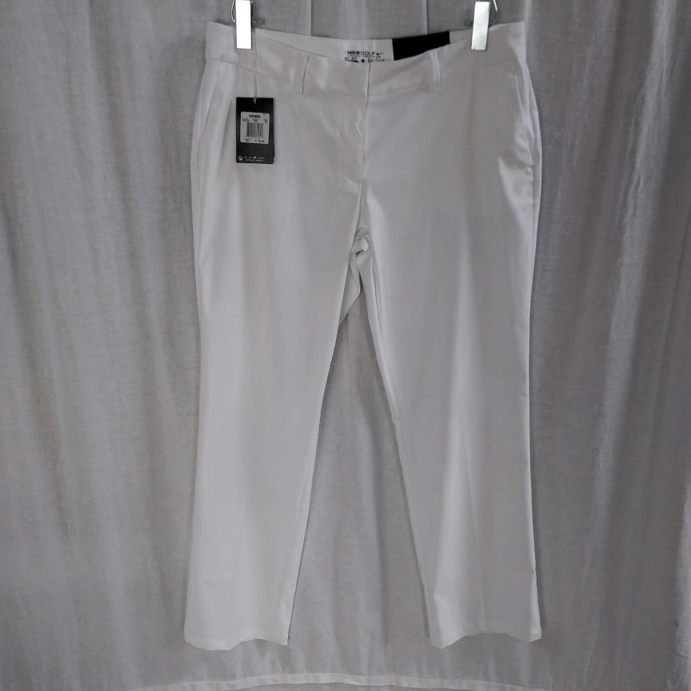 Nike Golf White Dri-Fit Stay cool pants 12